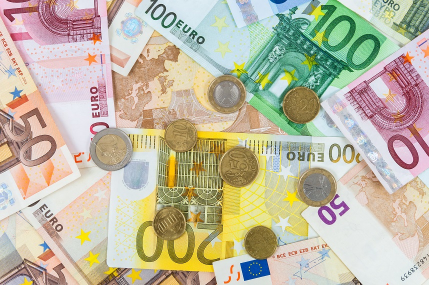 Spanische Währung Banknoten und Münzen